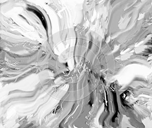 Abstract marble  grunge stained black and white background