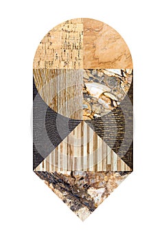 Abstract marble collage