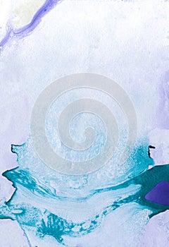 Abstract marble hand painted background in modern art style with fluid free-flowing ink and acrylic painting technique.