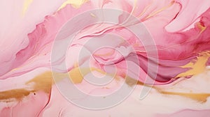 Abstract marble marbled stone ink liquid fluid painted painting texture luxury background banner - Pink petals, blossom flower