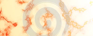 Abstract marble texture banner in warm colors