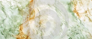 Abstract Marble Texture, Luxury Green And Gold Veins Pattern Background