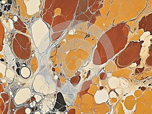 Abstract marbled patterns in warm earth tones