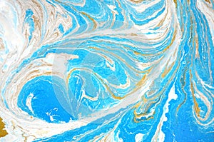 Abstract marbling art patterns as colorful background. Detail, grain.