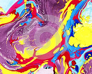 Abstract marbling colorful background