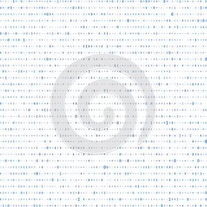 Abstract Matrix Background. Binary Computer Code. Coding. Hacker concept. Vector Background Illustration