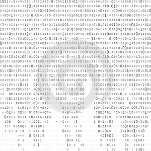 Abstract Matrix Background. Binary Computer Code. Coding. Hacker concept. Vector Background Illustration