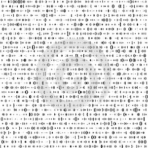 Abstract Matrix Background. Binary Computer Code. Coding. Hacker concept. Vector Background Illustration