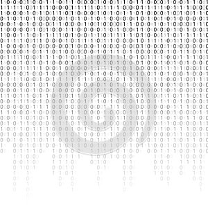 Abstract Matrix Background. Binary Computer Code. Coding. Hacker concept. Vector Background Illustration