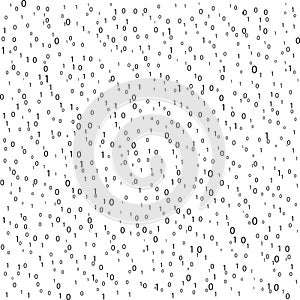 Abstract Matrix Background. Binary Computer Code. Coding / Hacker concept. Vector Background Illustration