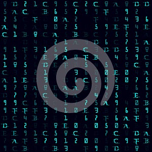 Abstract Matrix Pattern. Seamless pattern.