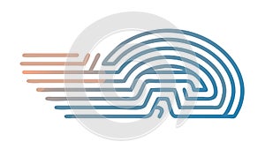 Abstract Maze Pattern Design, Complexity and Problem Solving, vector design Generative AI