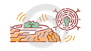 Abstract Maze Pattern Icon for Complexity and Problem Solving, vector design Generative AI