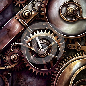 Abstract mechanical background