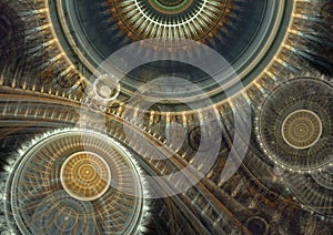 abstract mechanical and steampunk background