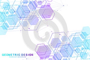 Abstract medical background DNA research, molecule, genetics, genome, DNA chain. Genetic analysis art concept with