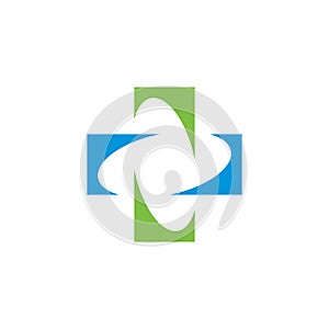 abstract medical stylish logo icon