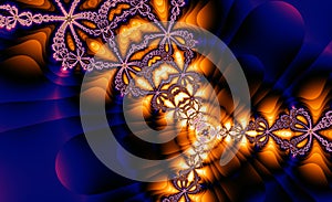 Abstract meditative color fractal background