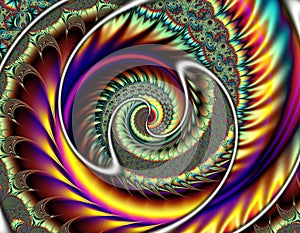 Abstract meditative color fractal background