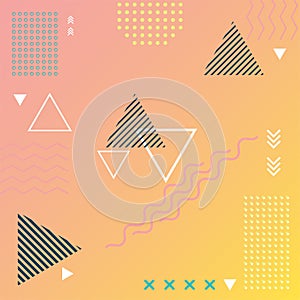 Abstract memphis background.