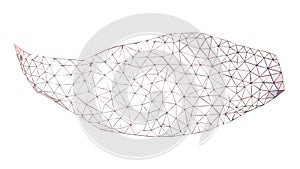 Abstract Mesh Grid Low Poly Geometric Element, vector design Generative AI