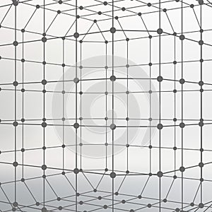 Abstract Mesh polygonal background. Scope of