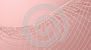 Elegant Pink Grid Wave Abstract Background