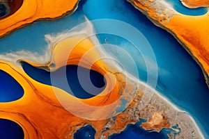 Abstract mesmerizing patterns image generated by Ai photo