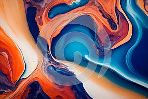 Abstract mesmerizing patterns image generated by Ai photo
