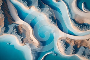 Abstract mesmerizing patterns image generated by Ai photo