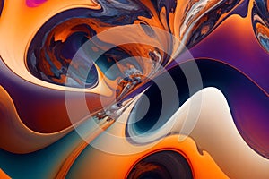 Abstract mesmerizing patterns image generated by Ai photo