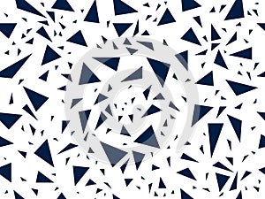 Abstract messy chaotic triangles seamless vector background, particles design pattern for wallpaper or print or textile or