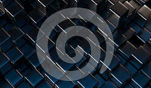 Abstract Metal Cubes Background
