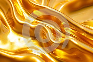 Abstract metal iron liquid gold background.