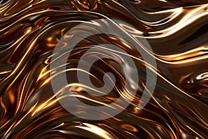 Abstract metal iron liquid gold background.