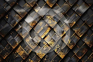 Abstract metal iron liquid gold background.