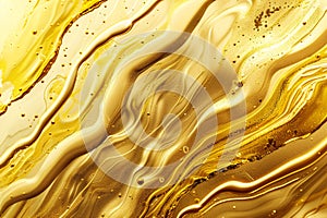 Abstract metal iron liquid gold background.