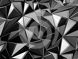 Abstract metal triangle structure background