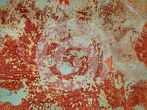 Abstract Metal Wall texture.Highly Detailed Grunge Metal Background Texture.Rust Background.Spotty red rusty metal texture.