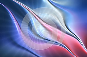Abstract metallic 3d wave background.