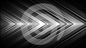 Abstract Metallic Arrow Design