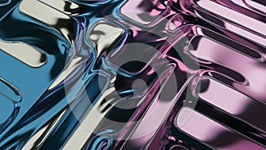 Abstract metallic background formed by straight and sinuous lines photo