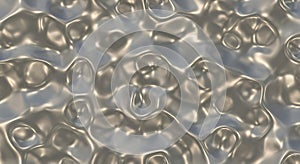 Abstract Metallic Bubble Surface