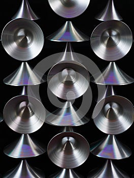 Abstract Metallic Cones Texture. Abstract background image.