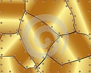 Abstract metallic gold background