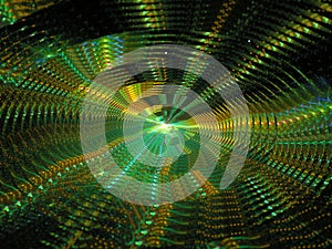 Abstract Metallic Radial Background