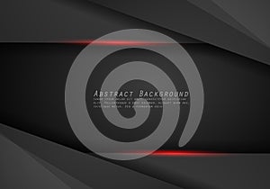 Abstract metallic red black frame layout design tech innovation concept background