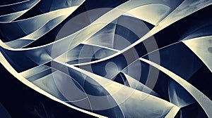 Abstract metallic waves create a dynamic and fluid visual effect