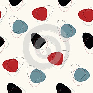 Abstract mid century pattern