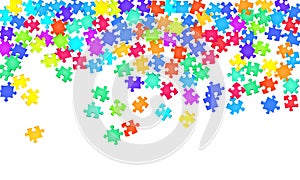 Abstract mind-breaker jigsaw puzzle rainbow
